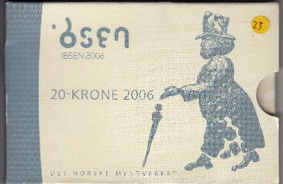 Beschrijving: 20 Kronur  HENDRIK IBSEN PACKACE